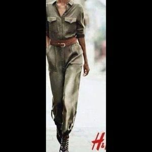 H&M Green Jumpsuit Size 6